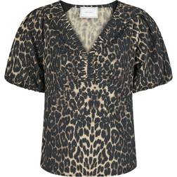 Neo Noir Irina Blouse - Leopard