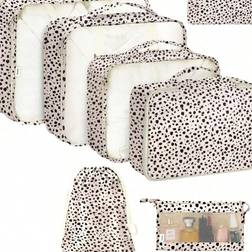 Shein Leopard 7-Piece Luggage Storage Bag
