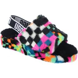 UGG Fluff Yeah Checks - Black Multi