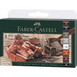 Faber-Castell Pitt Artist Pen Classic Wallet of 8