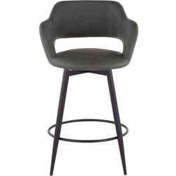 Lumisource Margarite Gray Seating Stool 38.2" 2pcs