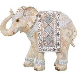 Alexandra House Living Elephant Beige/Multicolour Prydnadsfigur 28cm
