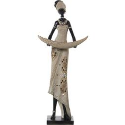 Alexandra House Living African Woman Beige Dekorationsfigur 58cm