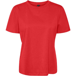 Vero Moda Paulina T-shirt - Red/Flame Scarlet