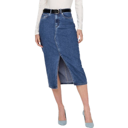 Only Onlsiri Denim Skirt - Blue/Medium Blue Denim