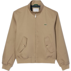 Lacoste Water Repellent Twill Harrington Jacket - Beige