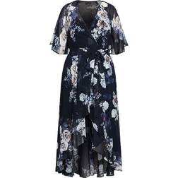 City Chic Sylvie Maxi Dress Plus Size - Navy