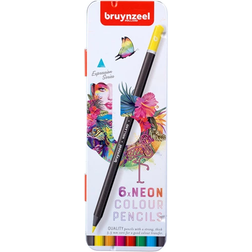 Bruynzeel Expression Colour Pencil Tin Neon Shades 6-pack