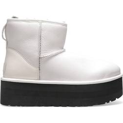 UGG Classic Mini Platform Leather - Ultra Matte White