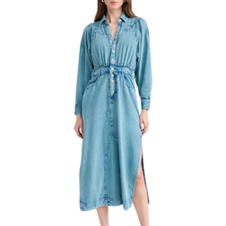 Free People Mad Love Denim Midi Dress - Skyfall