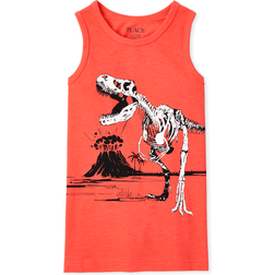 The Children's Place Boy's Graphic Tank Top - Fusion Orange