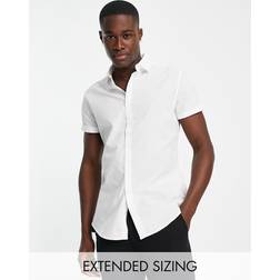 ASOS DESIGN Stretch Slim Fit Work Shirt - White