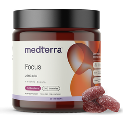 Medterra Focus Gummies - Red Raspberry (25mg) 30