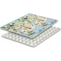 Kinderkraft TAPIS DE JEU MATTY 2, TAPIS D'ÉVEIL, POUR BÉBÉ DOUBLE FAC Noir