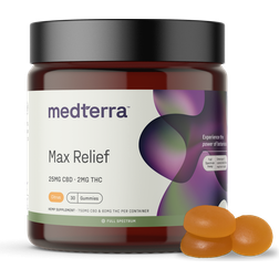 Medterra Max Relief Full Spectrum CBD Gummies - Citrus (25mg) 20