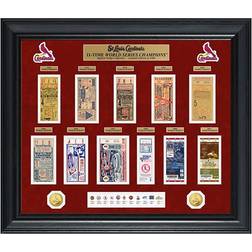 Highland Mint St. Louis Cardinals 30" x 24" 11-Time World Series Champions Deluxe Coin and Ticket Collection Photo