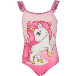 Unicorn Kid's Swimsuit - Light Pink