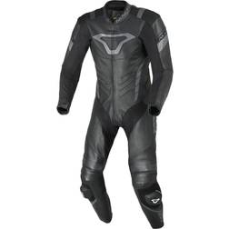 Macna Leather Suit 1pcs Perforated - Black/Grey Man