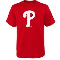 Outerstuff Youth Red Philadelphia Phillies Logo Primary Team T-Shirt