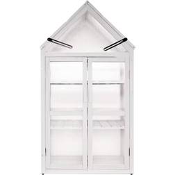 Amos AMOS White 4.3 2.2ft Greenhouse Wood