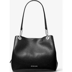 Michael Kors Large Pebbled Leather Tote Bag - Black