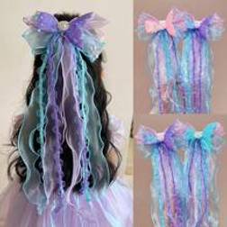 Shein 1pc Mermaid Tassel Hair Clip For Girls, Bowknot Multifunctional Hair For Braids, Daily
