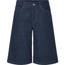 Pieces Fabia Shorts - Dark Blue Denim