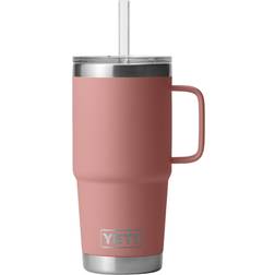 Yeti with Straw Lid Sandstone Pink Travel Mug 25fl oz