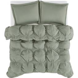 Truly Soft Cloud Puffer Bedspread Green (228.6x228.6cm)