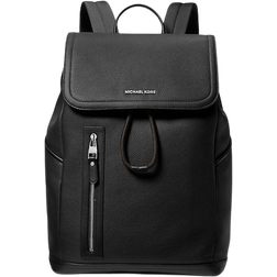 Michael Kors Hudson Pebbled Leather Utility Backpack - Black