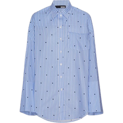 ROTATE Birger Christensen Oversized Shirt - Blue