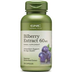 GNC Herbal Plus Bilberry Extract 60mg 100