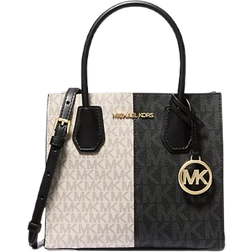 Michael Kors Mercer Medium Two-Tone Logo Crossbody Bag - Black Combo