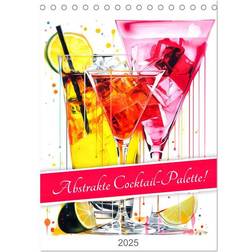 Calvendo Abstract Cocktail Palette A5 Portrait Desk Calendar 2025