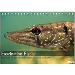 Calvendo Fascination Fishes Desk Calendar 2025 A5