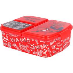 Stor Multi Compartment Sandwich Box Spiderman Urban Web