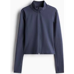 H&M Move Ladies Blue Zip-through sports jacket in SoftMove