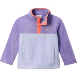 Columbia Toddler's Steens Mtn II Quarter Snap Fleece Pullover - Snowdrift/Paisley Purple