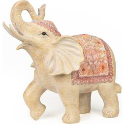 Romimex Resin Elephant Beige/Multilcolour Dekorationsfigur