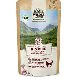 Wildes land Beef with Potatoes & Zucchini Bio Wet Food for Dogs 0.1kg