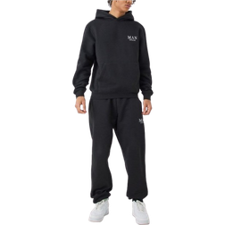 boohooMAN Man Basic Hooded Tracksuit - Black