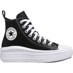 Converse Junior Chuck Taylor All Star Move Leather Hi - Black/Black/White