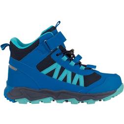 Trollkids Kid's Tronfjell Hiker Mid - Cobalt Blue/Dusky Turquoise/Dark Navy