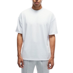 boohooMAN Oversized Super Heavy Premium T-shirt - White