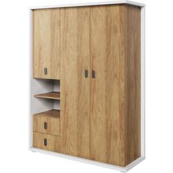 Furniture24 Simi Ms2 Alpine White/Hickory Natural Kleiderschrank 150x200cm