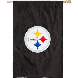 Evergreen Pittsburgh Steelers Applique House Flag 28x44"