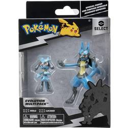 Jazwares Pokémon Select Evolution Multipack Riolu & Lucario