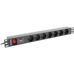 Lanberg PDU-07F-0200-IEC-BK 7-way 2m