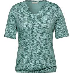 Cecil Tunic Print T-Shirt - Adriatic Green