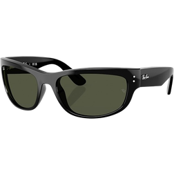 Ray-Ban Mega Balorama Sunglasses Black Frame Green